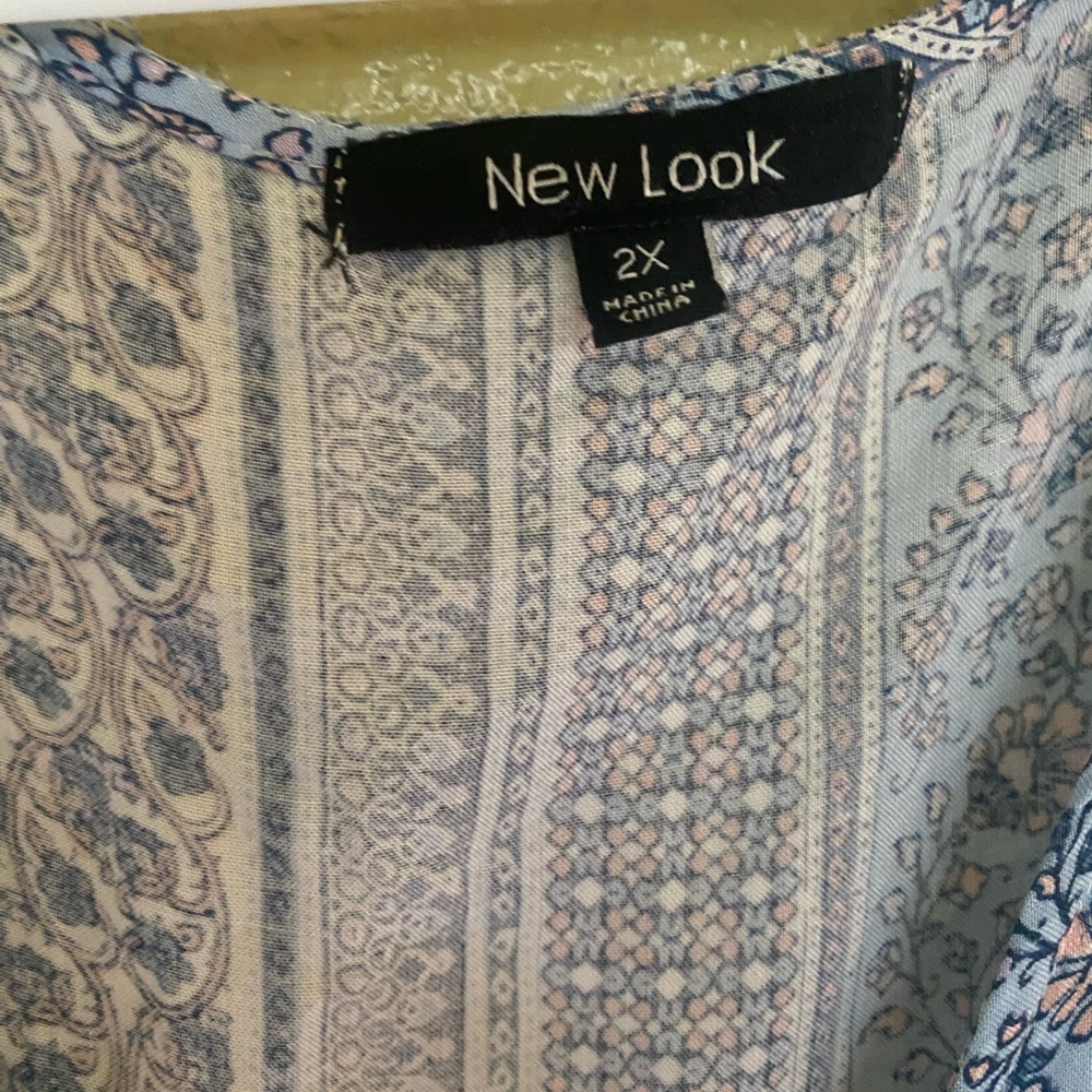 New Look Light Blue Patterned Maxi Dress - Picture 2 of 2
